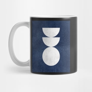 Woodblock Blue Navy 2 Mug